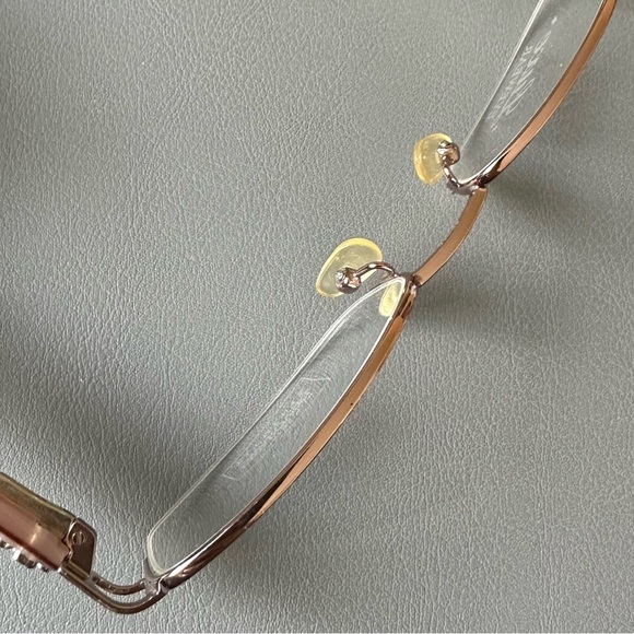 Luxe rose gold Frame Glasses with Swarovski Accents - Picture 8 of 10